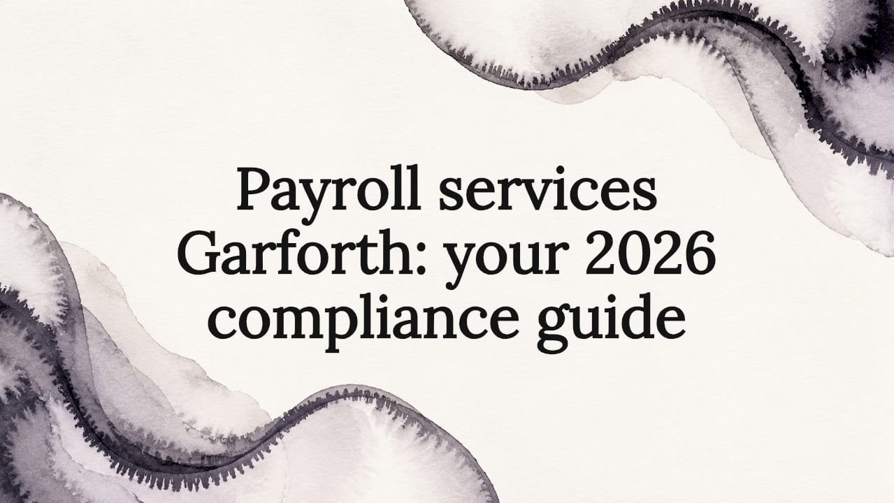 Decorative payroll compliance title card frame