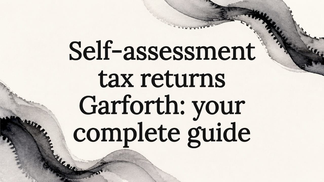 Decorative title card illustration for tax guide