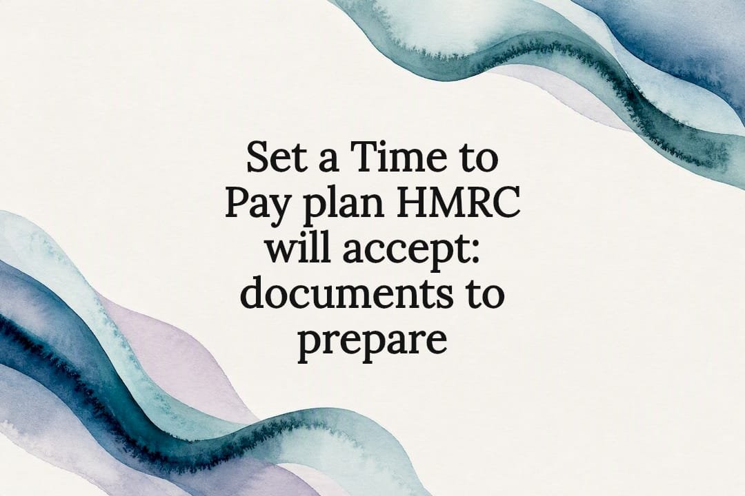 Decorative HMRC payment plan title card