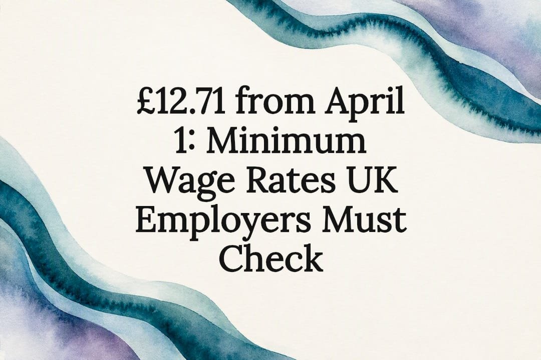 Decorative UK minimum wage title card