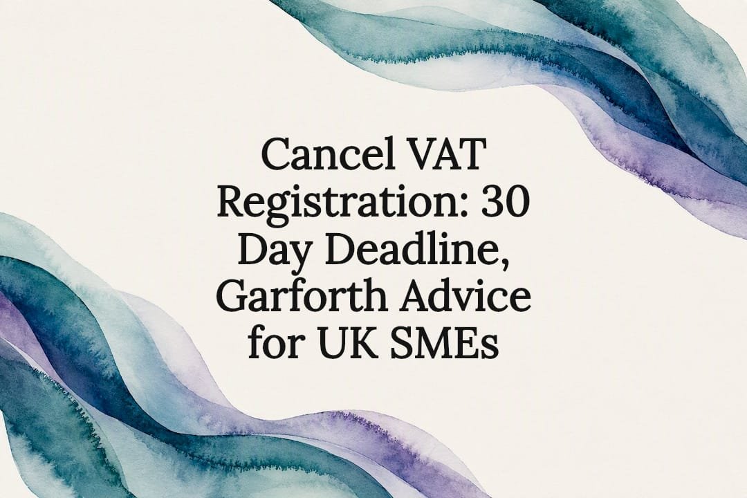 Decorative VAT cancellation title card