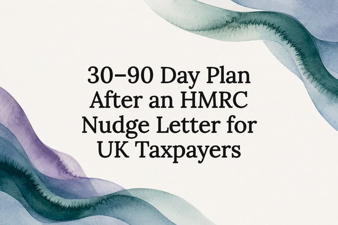 Decorative HMRC tax response title card