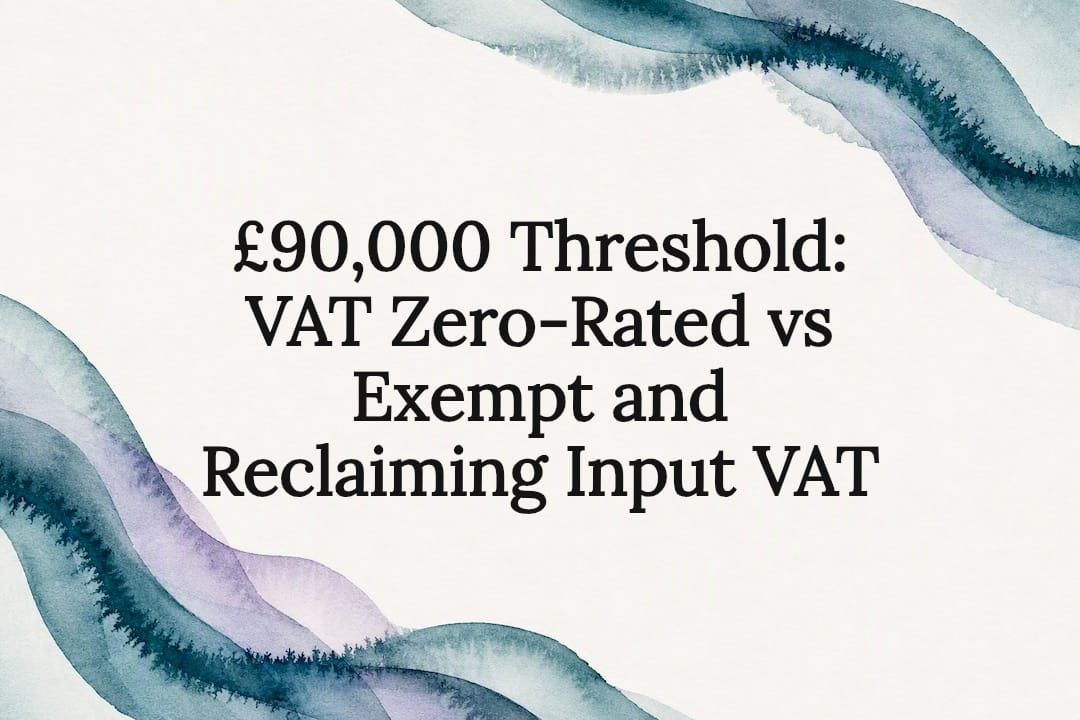 Decorative VAT threshold article title card