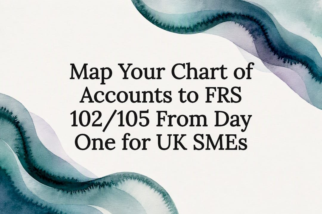 Decorative FRS chart accounts title card